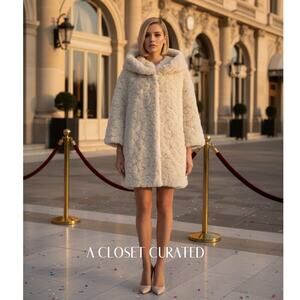 FAZ Faux Chilla Coat XS Cream NEW